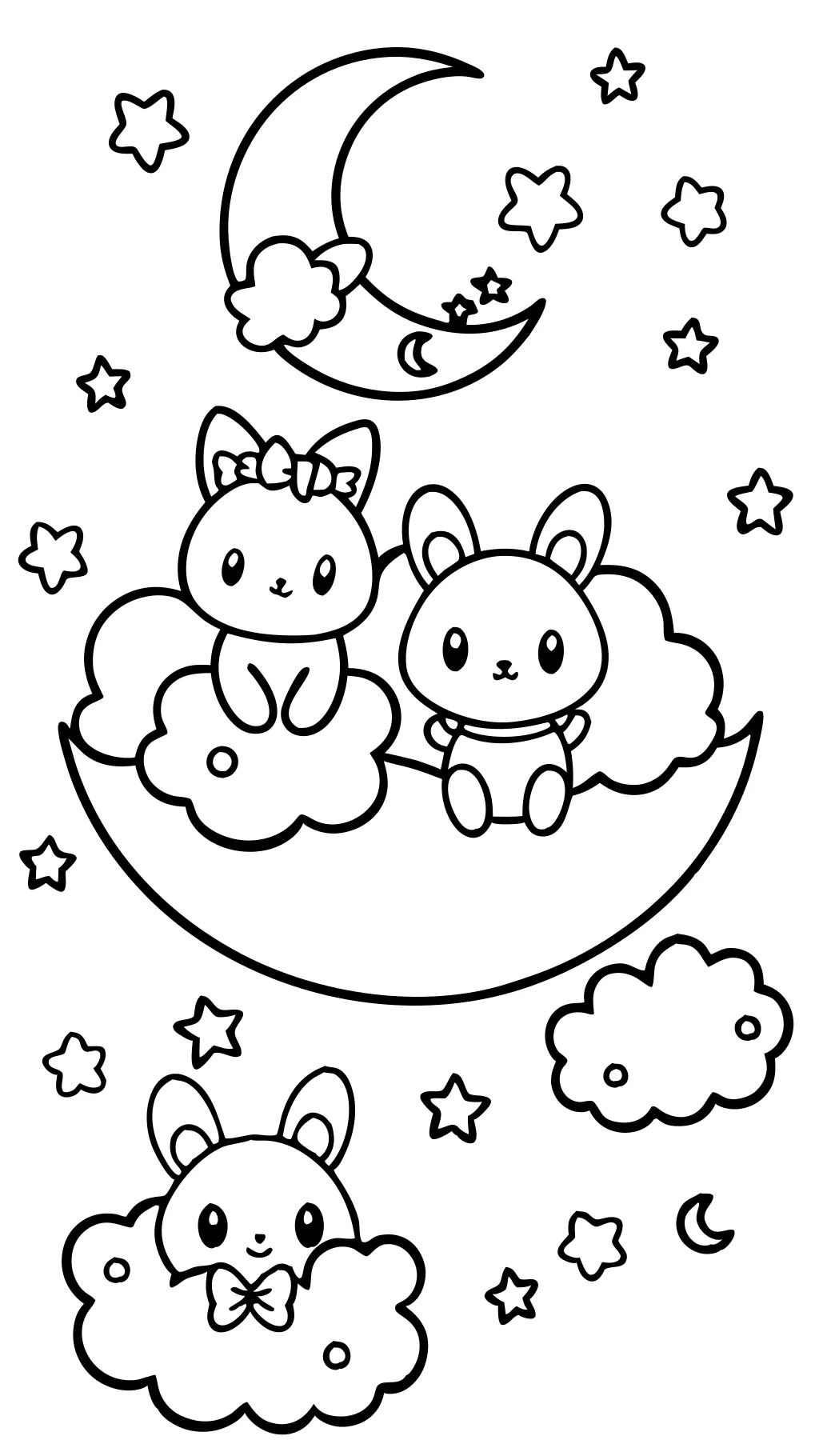 little twin stars coloring pages